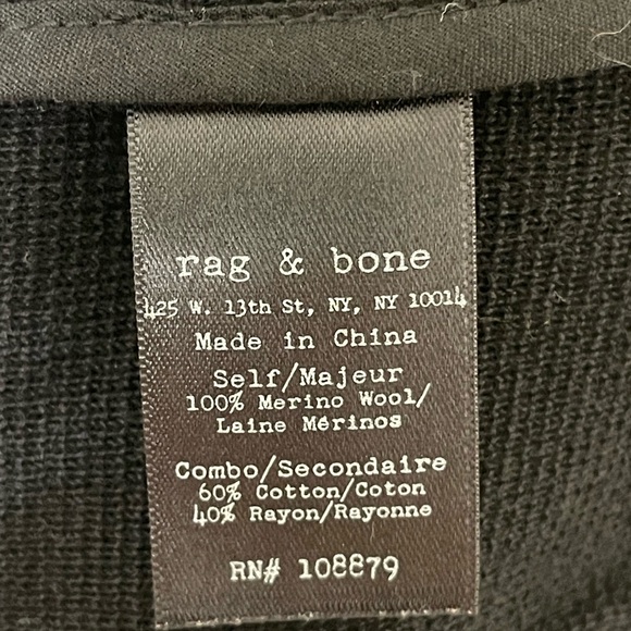 Rag & Bone Black Tailored Vest - Picture 4 of 6